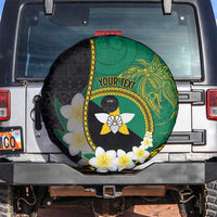 Personalised PNG Enga Provins Spare Tire Cover Papua New Guinea Plumeria Melanesian Pattern - Polynesian Pride