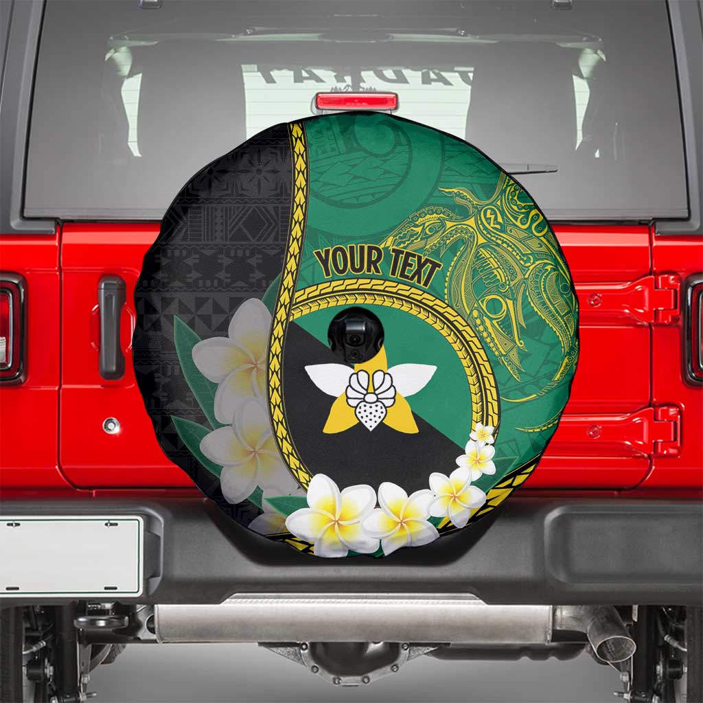 Personalised PNG Enga Provins Spare Tire Cover Papua New Guinea Plumeria Melanesian Pattern - Polynesian Pride