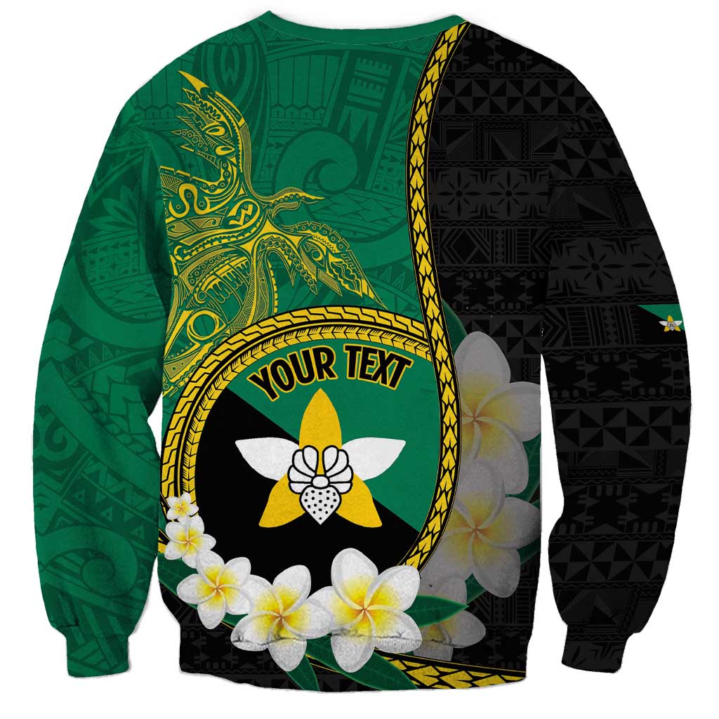 Personalised PNG Enga Provins Sweatshirt Papua New Guinea Plumeria Melanesian Pattern LT14 - Polynesian Pride