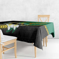 Personalised PNG Enga Provins Tablecloth Papua New Guinea Plumeria Melanesian Pattern - Polynesian Pride