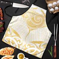 Gold White New Zealand Manta Ray Apron Aotearoa Maori Haehae - Polynesian Pride