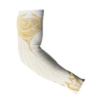 Gold White New Zealand Manta Ray Arm Sleeves Aotearoa Maori Haehae LT14 - Polynesian Pride