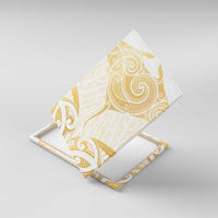 Gold White New Zealand Manta Ray Canvas Wall Art Aotearoa Maori Haehae LT14 With Frame White - Polynesian Pride
