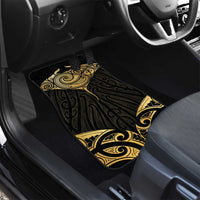 Gold Black New Zealand Manta Ray Car Mats Aotearoa Maori Haehae LT14 - Polynesian Pride