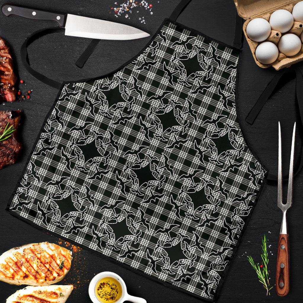 Eleele Hawaii Iwa Bird Palaka Motifs Apron LT14 Black - Polynesian Pride