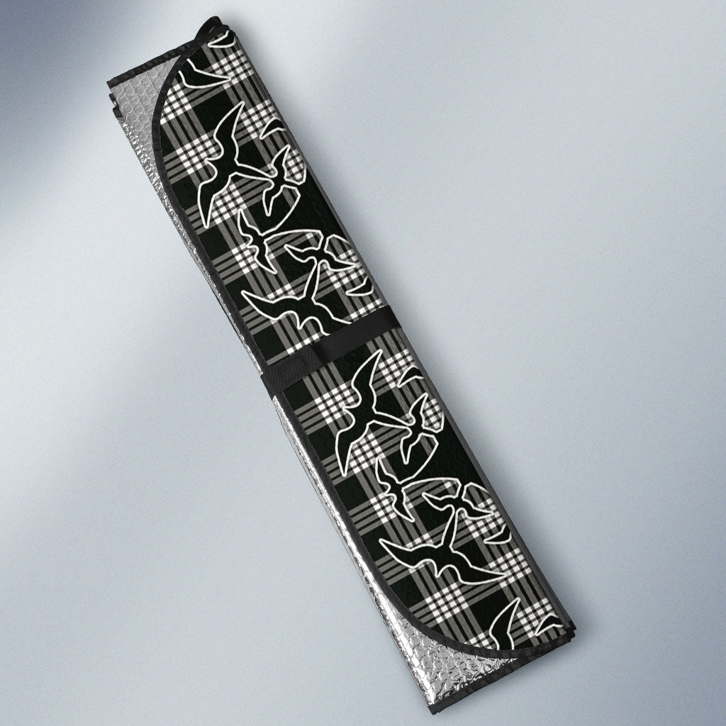 Eleele Hawaii Iwa Bird Palaka Motifs Auto Sun Shade LT14 - Polynesian Pride