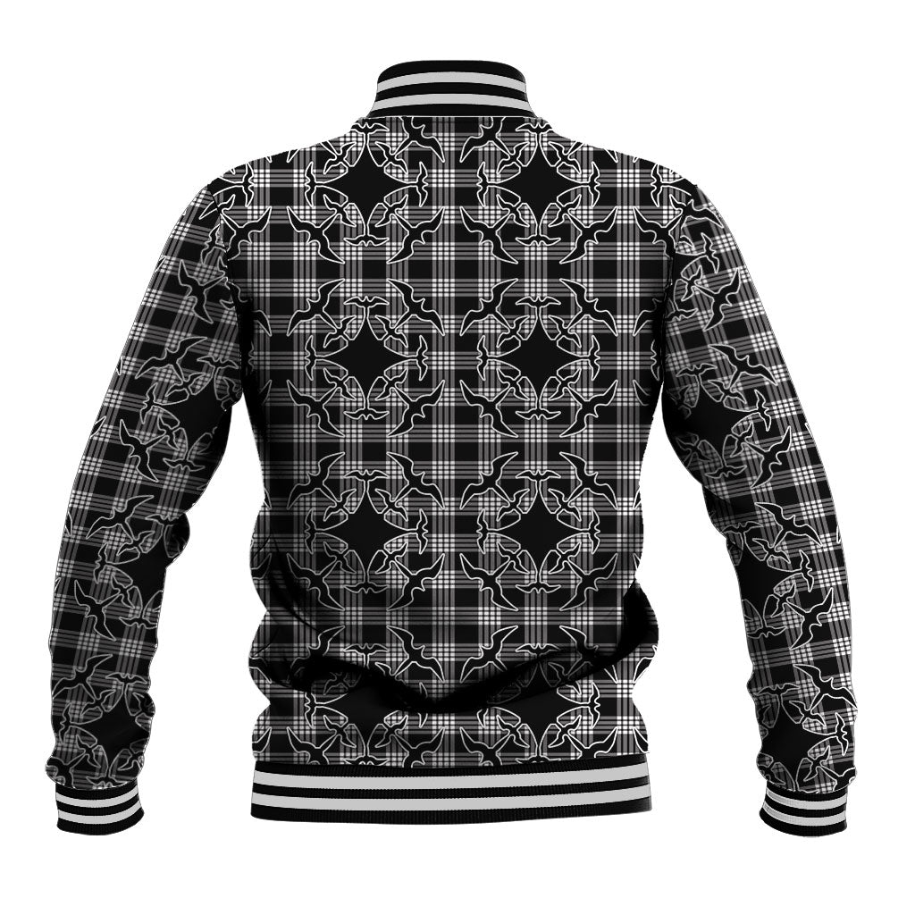 Eleele Hawaii Iwa Bird Palaka Motifs Baseball Jacket LT14 - Polynesian Pride