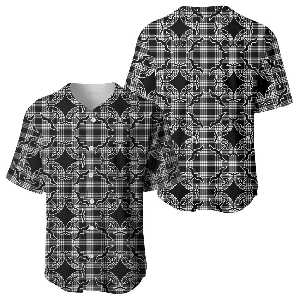 Eleele Hawaii Iwa Bird Palaka Motifs Baseball Jersey LT14 - Polynesian Pride