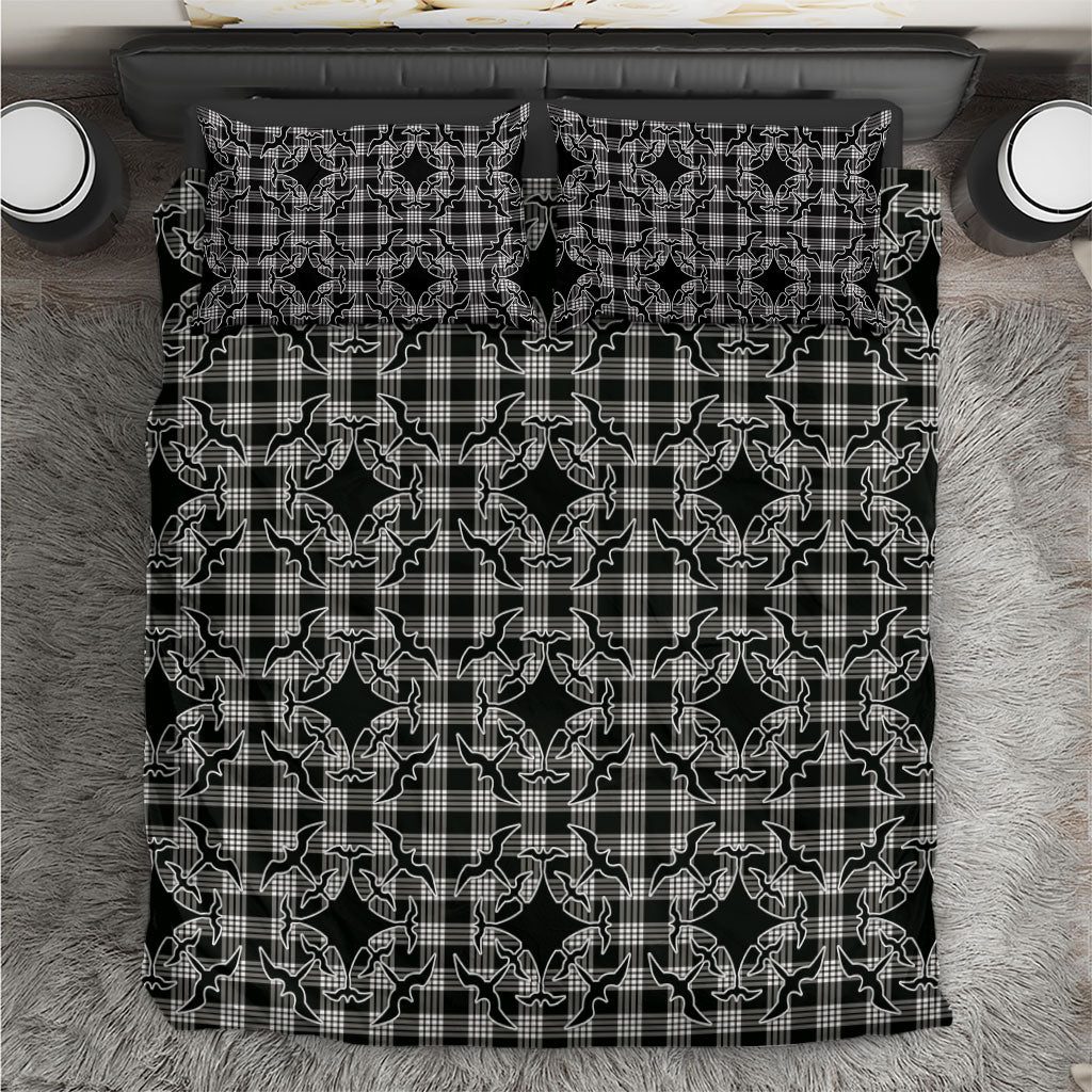 Eleele Hawaii Iwa Bird Palaka Motifs Bedding Set LT14 Black - Polynesian Pride