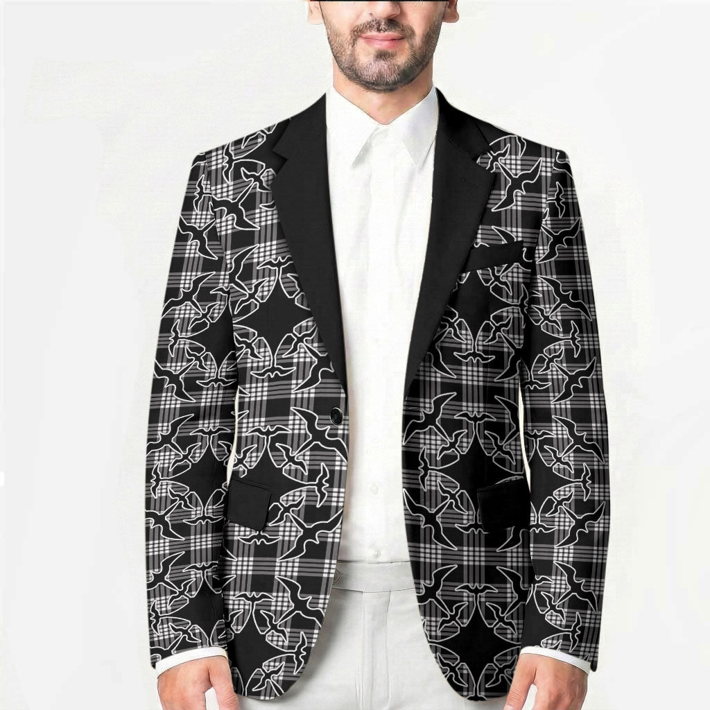 Eleele Hawaii Iwa Bird Palaka Motifs Blazer LT14 - Polynesian Pride