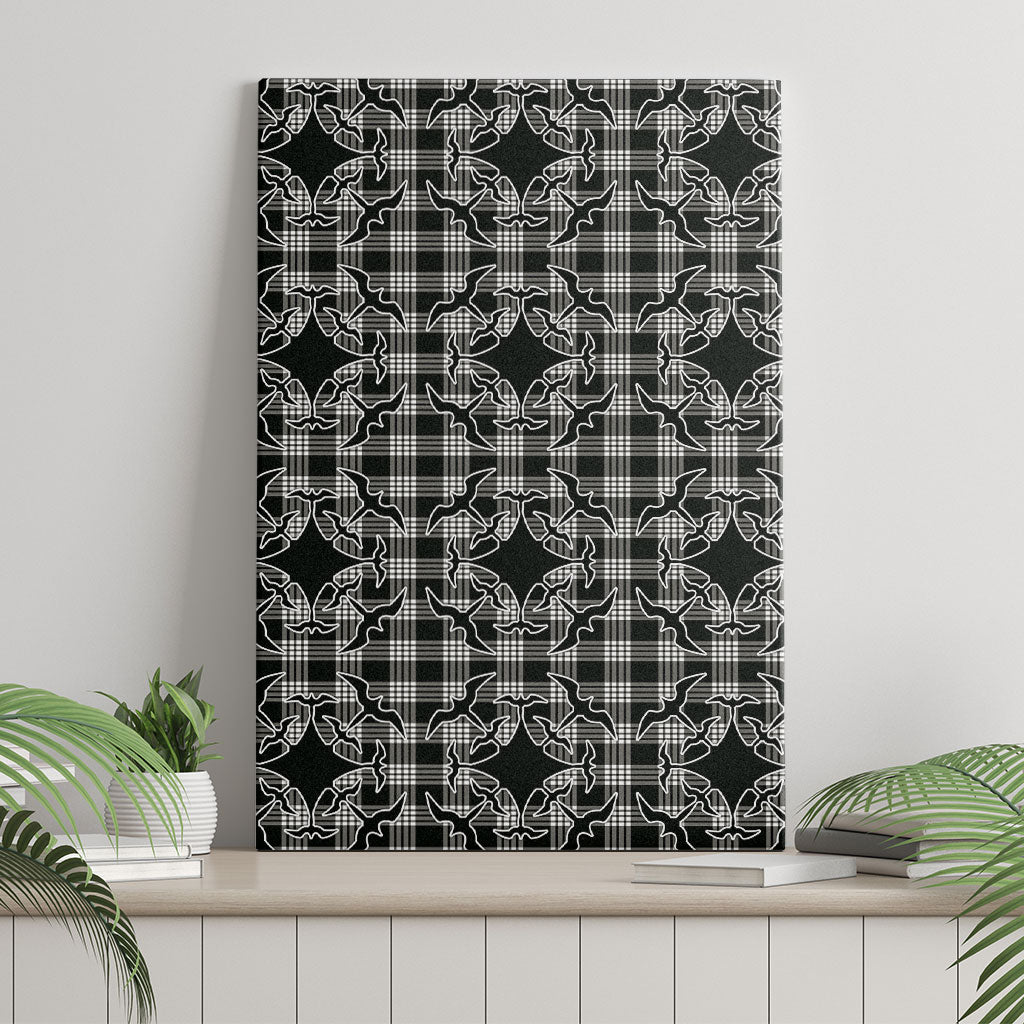 Eleele Hawaii Iwa Bird Palaka Motifs Canvas Wall Art LT14 - Polynesian Pride