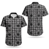 Eleele Hawaii Iwa Bird Palaka Motifs Couples Matching Off Shoulder Maxi Dress and Hawaiian Shirt LT14 - Polynesian Pride