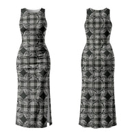 Eleele Hawaii Iwa Bird Palaka Motifs Couples Matching Tank Maxi Dress and Long Sleeve Button Shirt LT14 - Polynesian Pride