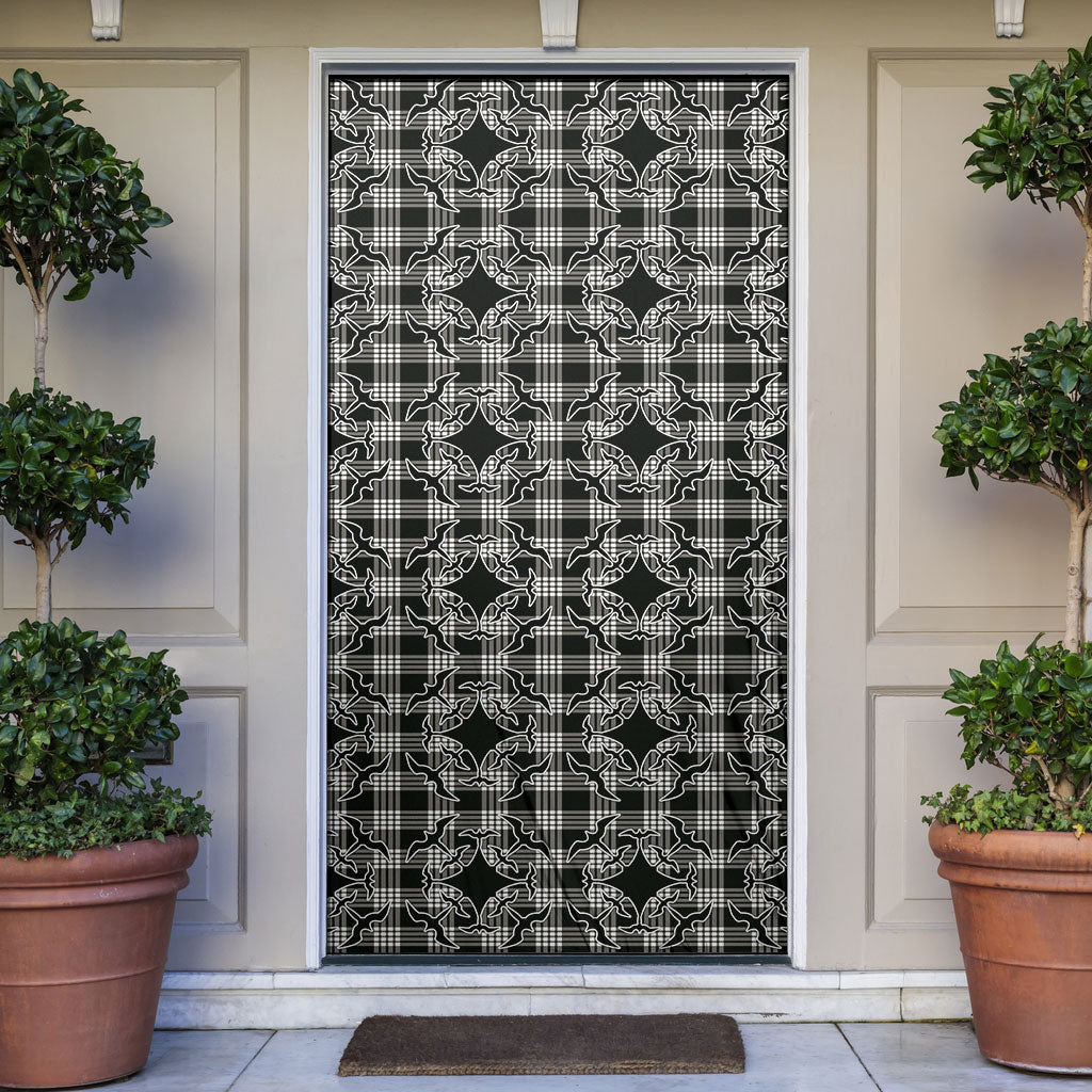 Eleele Hawaii Iwa Bird Palaka Motifs Door Cover LT14 Black - Polynesian Pride