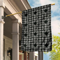Eleele Hawaii Iwa Bird Palaka Motifs Garden Flag LT14 House Flag Black - Polynesian Pride