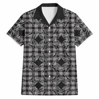 Eleele Hawaii Iwa Bird Palaka Motifs Hawaiian Shirt LT14 Black - Polynesian Pride