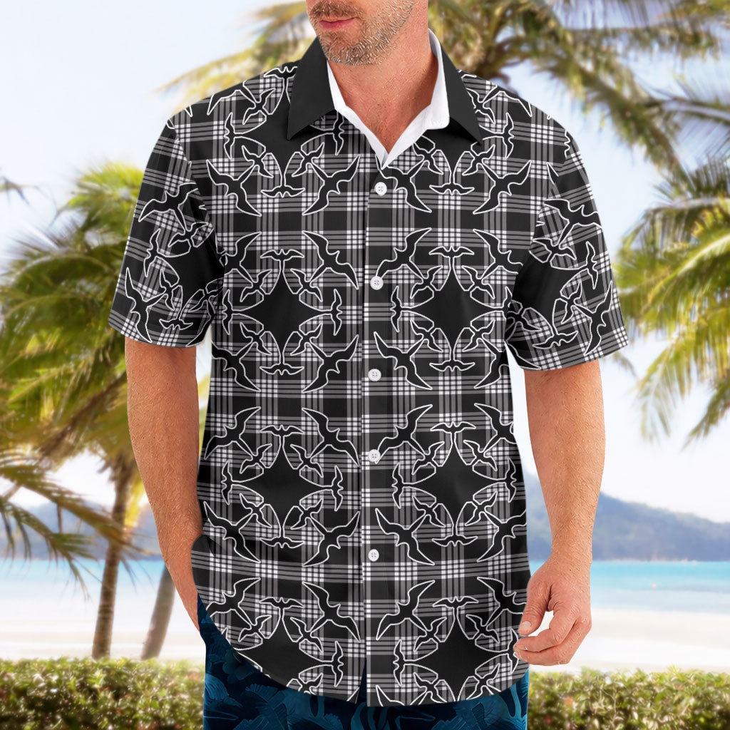Eleele Hawaii Iwa Bird Palaka Motifs Hawaiian Shirt LT14 - Polynesian Pride