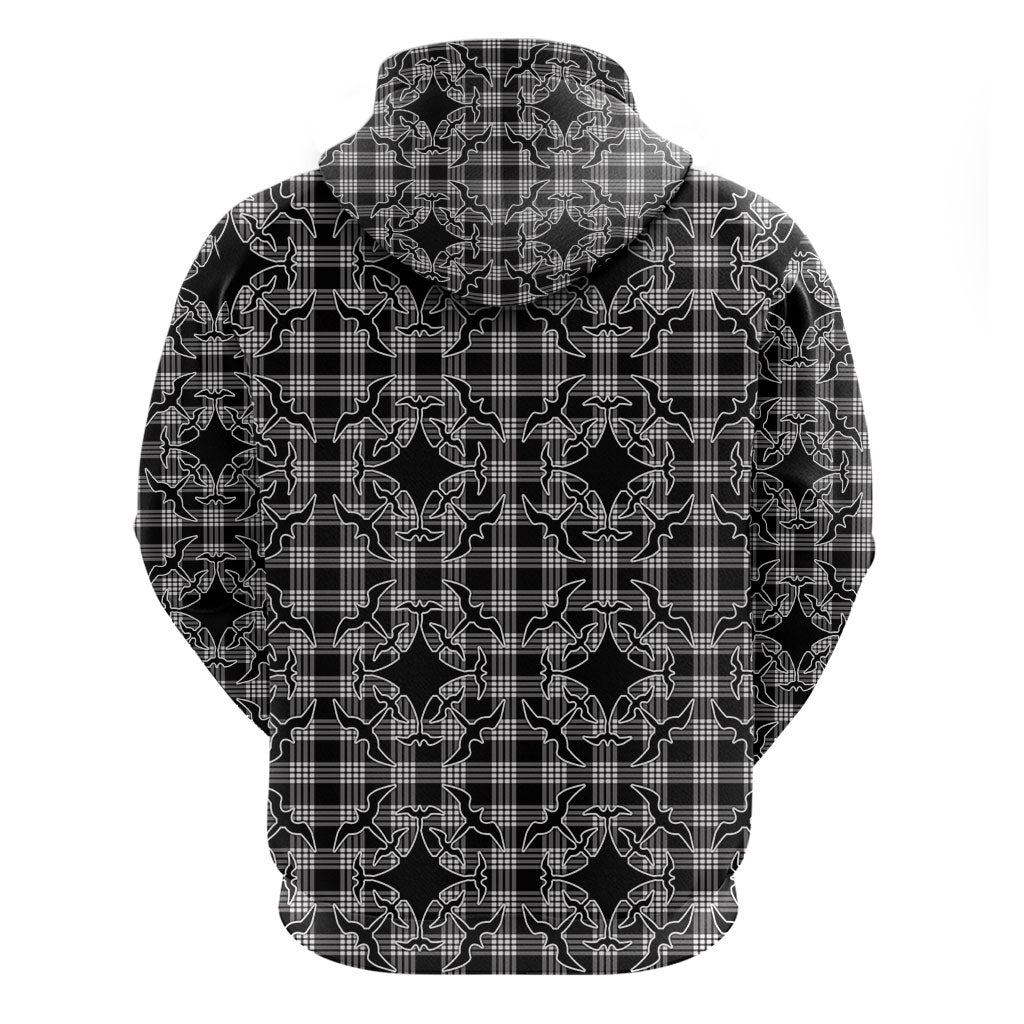 Eleele Hawaii Iwa Bird Palaka Motifs Hoodie LT14 - Polynesian Pride