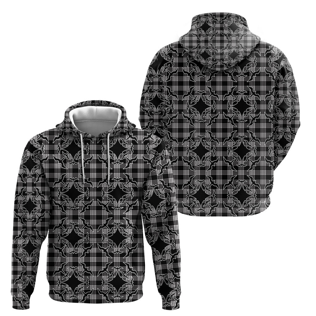 Eleele Hawaii Iwa Bird Palaka Motifs Hoodie LT14 - Polynesian Pride
