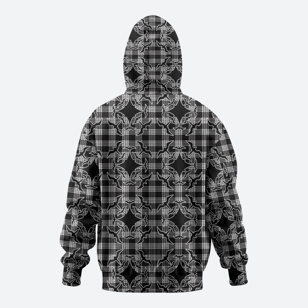 Eleele Hawaii Iwa Bird Palaka Motifs Hoodie LT14 - Polynesian Pride