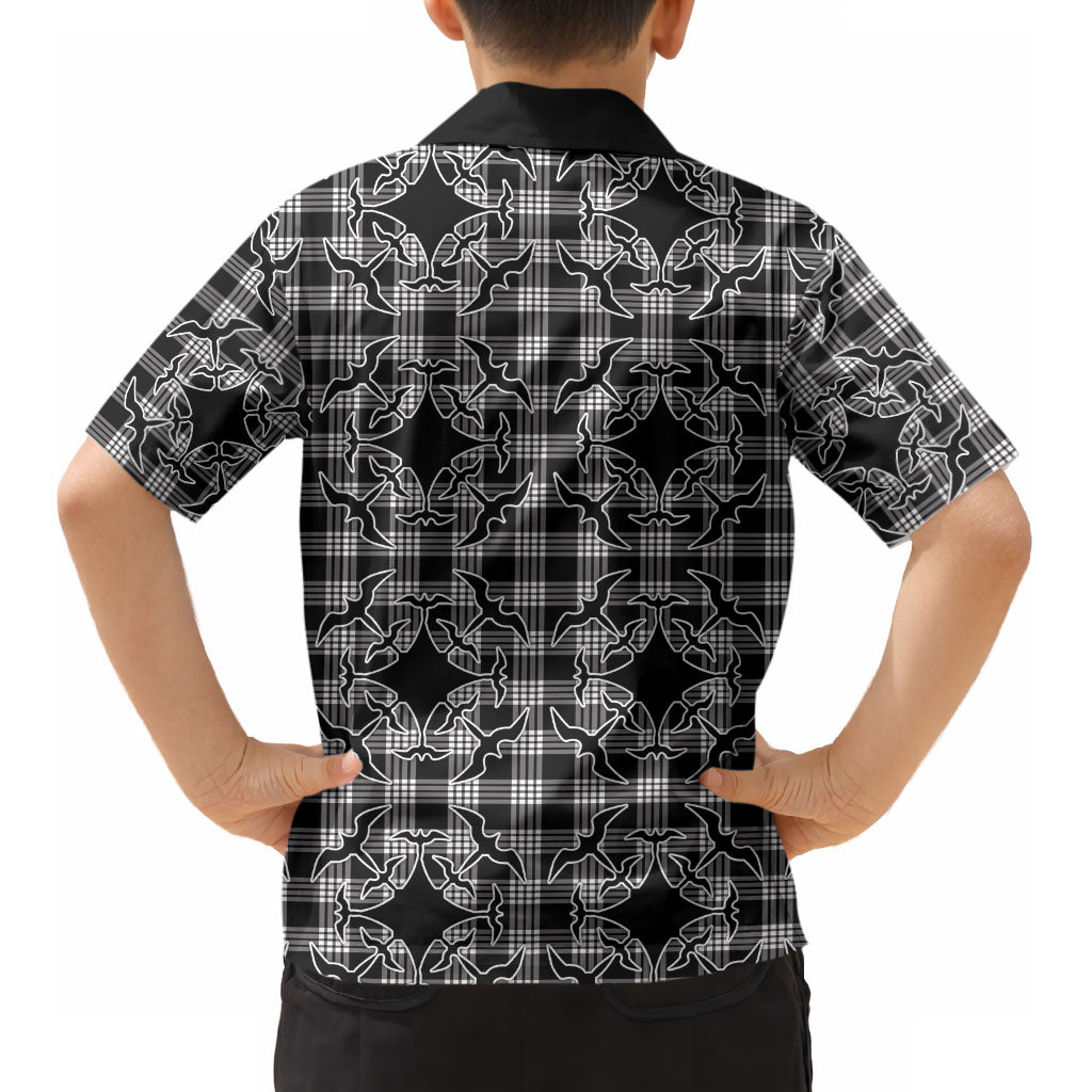 Eleele Hawaii Iwa Bird Palaka Motifs Kid Hawaiian Shirt LT14 - Polynesian Pride