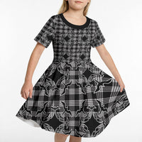Eleele Hawaii Iwa Bird Palaka Motifs Kid Short Sleeve Dress LT14 - Polynesian Pride