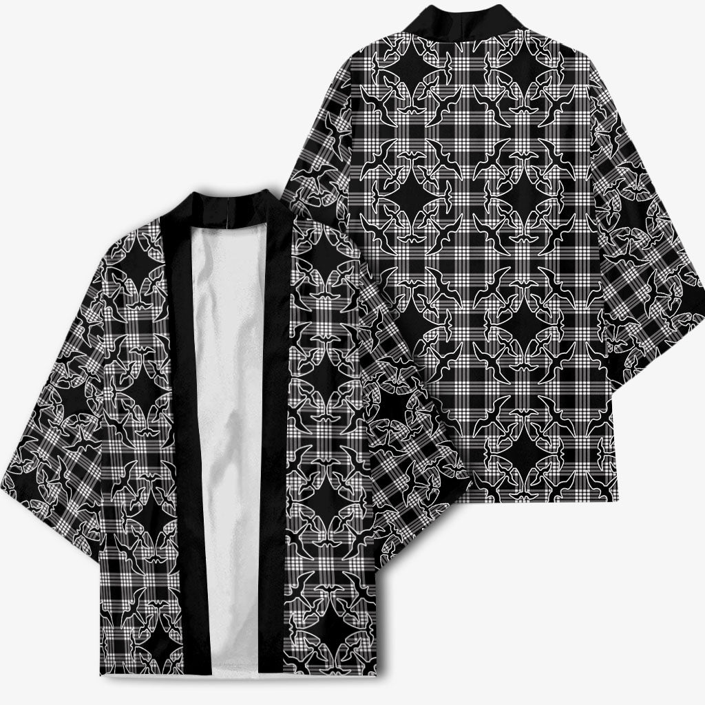 Eleele Hawaii Iwa Bird Palaka Motifs Kimono LT14 - Polynesian Pride