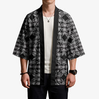 Eleele Hawaii Iwa Bird Palaka Motifs Kimono LT14 - Polynesian Pride