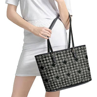 Eleele Hawaii Iwa Bird Palaka Motifs Leather Tote Bag LT14 - Polynesian Pride