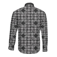 Eleele Hawaii Iwa Bird Palaka Motifs Long Sleeve Button Shirt LT14 - Polynesian Pride