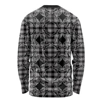 Eleele Hawaii Iwa Bird Palaka Motifs Long Sleeve Shirt LT14 - Polynesian Pride