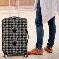 Eleele Hawaii Iwa Bird Palaka Motifs Luggage Cover LT14 Black - Polynesian Pride