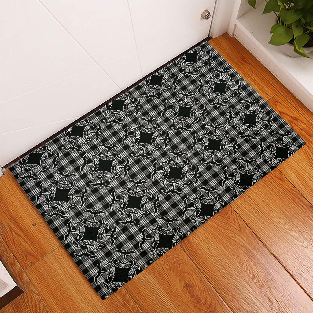 Eleele Hawaii Iwa Bird Palaka Motifs Rubber Doormat LT14 - Polynesian Pride