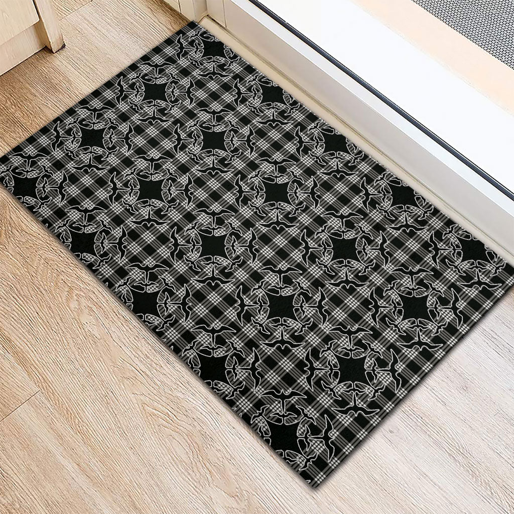 Eleele Hawaii Iwa Bird Palaka Motifs Rubber Doormat LT14 - Polynesian Pride