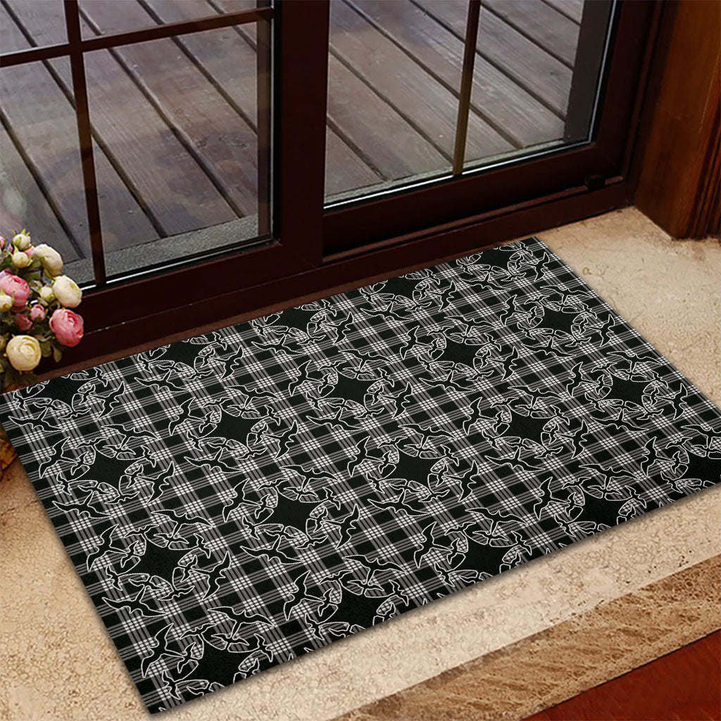 Eleele Hawaii Iwa Bird Palaka Motifs Rubber Doormat LT14 - Polynesian Pride