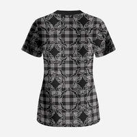 Eleele Hawaii Iwa Bird Palaka Motifs Scrub Top LT14 - Polynesian Pride