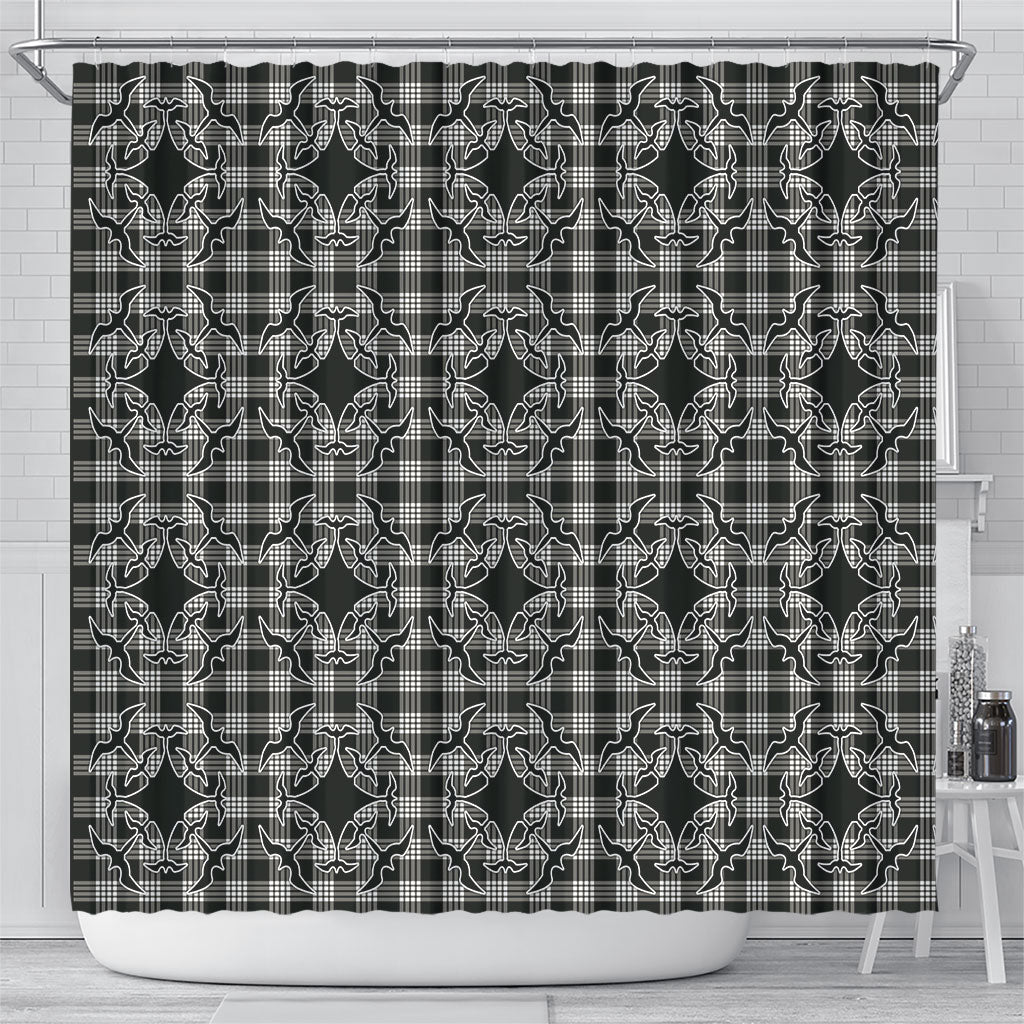 Eleele Hawaii Iwa Bird Palaka Motifs Shower Curtain LT14 - Polynesian Pride
