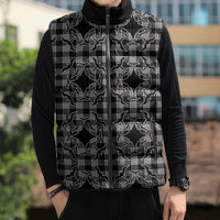 Eleele Hawaii Iwa Bird Palaka Motifs Sleeveless Puffer Jacket LT14 - Polynesian Pride