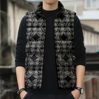 Eleele Hawaii Iwa Bird Palaka Motifs Sleeveless Puffer Jacket LT14 - Polynesian Pride