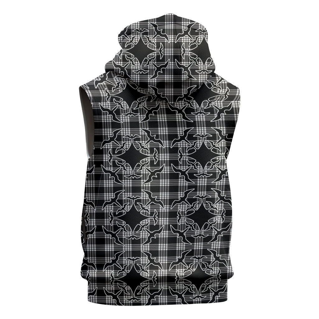 Eleele Hawaii Iwa Bird Palaka Motifs Sleeveless Zip Hoodie LT14 - Polynesian Pride
