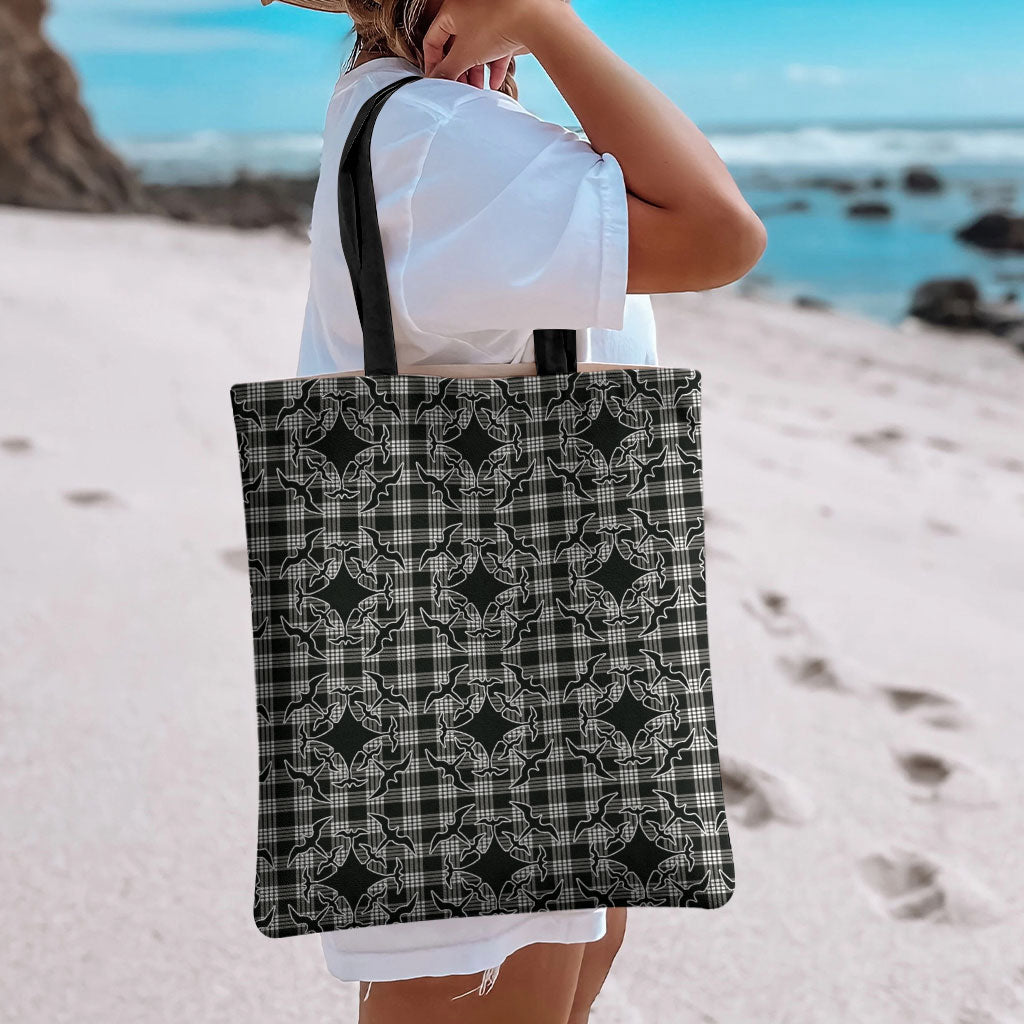 Eleele Hawaii Iwa Bird Palaka Motifs Tote Bag LT14 - Polynesian Pride