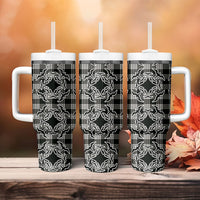 Eleele Hawaii Iwa Bird Palaka Motifs Tumbler With Handle LT14 - Polynesian Pride
