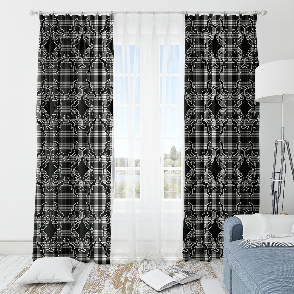 Eleele Hawaii Iwa Bird Palaka Motifs Window Curtain LT14 - Polynesian Pride
