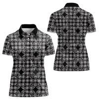 Eleele Hawaii Iwa Bird Palaka Motifs Women Polo Shirt LT14 - Polynesian Pride
