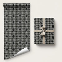 Eleele Hawaii Iwa Bird Palaka Motifs Wrapping Paper LT14 58" × 23" Black - Polynesian Pride