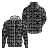 Eleele Hawaii Iwa Bird Palaka Motifs Zip Hoodie LT14 - Polynesian Pride