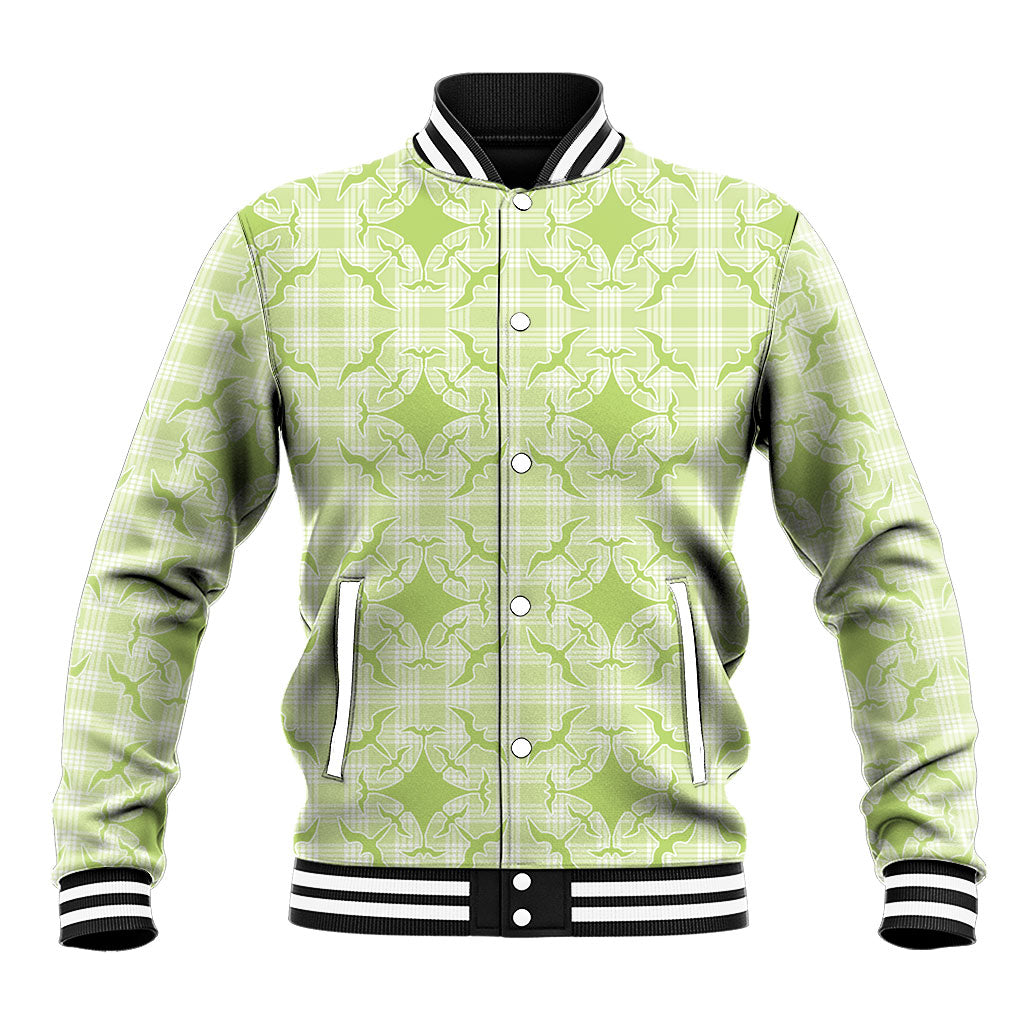 Omaomao Hawaii Iwa Bird Palaka Motifs Baseball Jacket