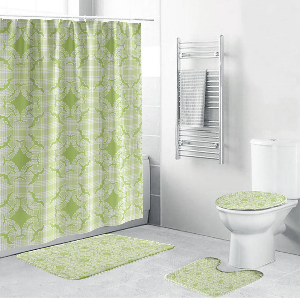 Omaomao Hawaii Iwa Bird Palaka Motifs Bathroom Set