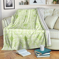 Omaomao Hawaii Iwa Bird Palaka Motifs Blanket LT14 Green - Polynesian Pride