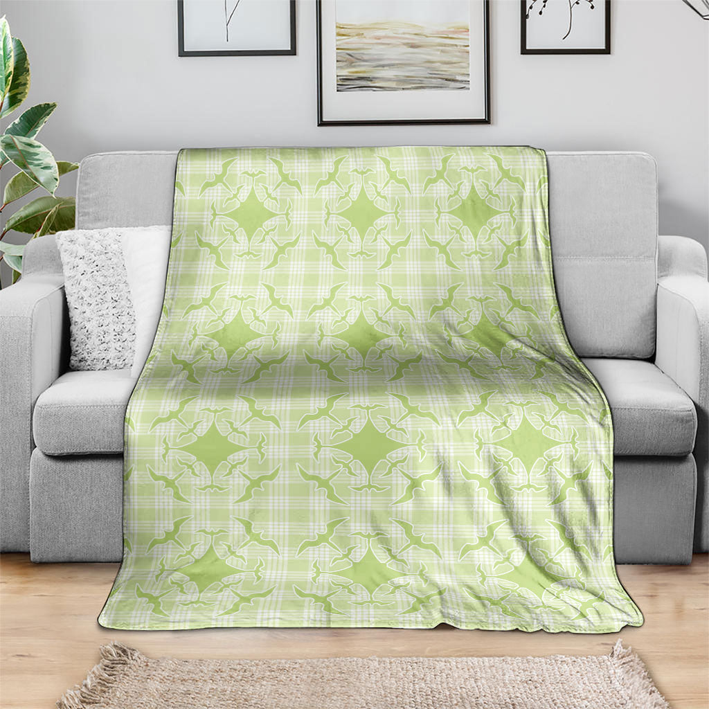 Omaomao Hawaii Iwa Bird Palaka Motifs Blanket LT14 - Polynesian Pride